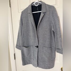 Women’s Gray Casual Blazer Size 14 Large Excellent Condition